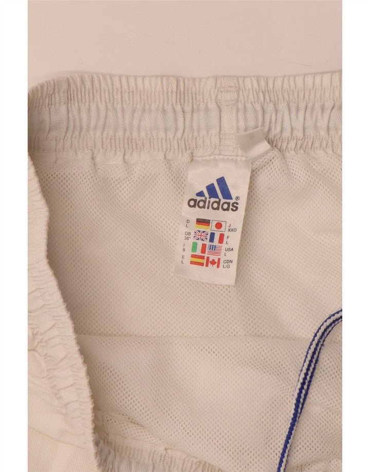 Pantaloni scurți sport Climalite ADIDAS pentru bărbați UK 38 Poliester alb mediu