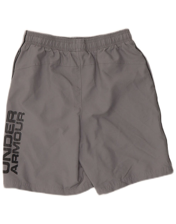 Pantaloni scurți sport Under Armour pentru băieți Heat Gear Graphic 11-12 ani, mari, gri