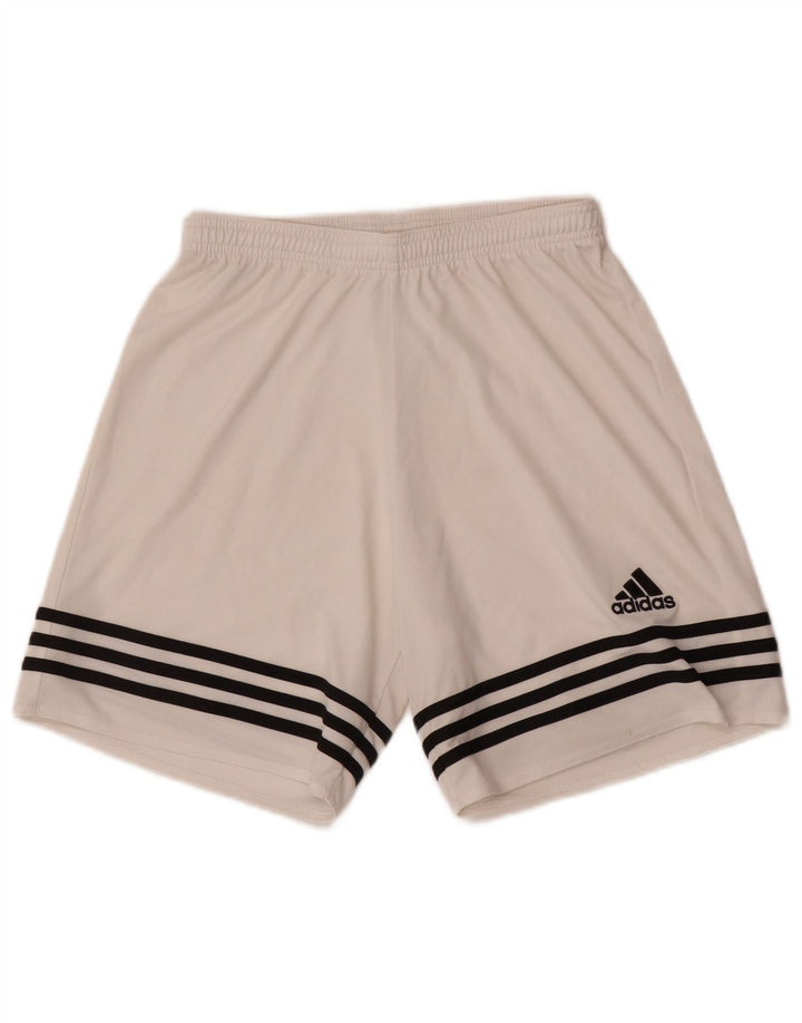 Pantaloni scurți sport pentru bărbați Adidas Climalite, poliester alb mic