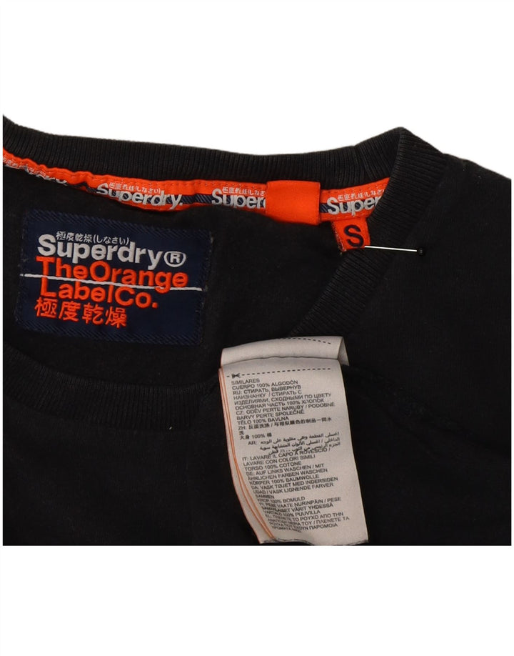 Tricou Superdry pentru bărbați Top mic, negru, bumbac
