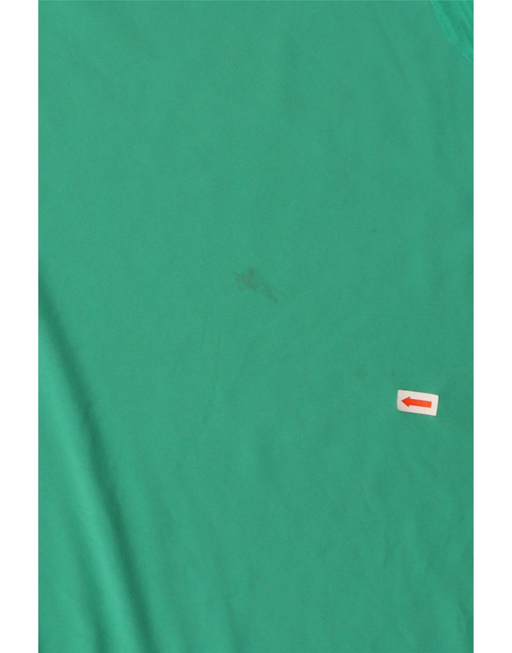 ADIDAS Mens Climacool T-Shirt Top Small Green Colourblock Polyester