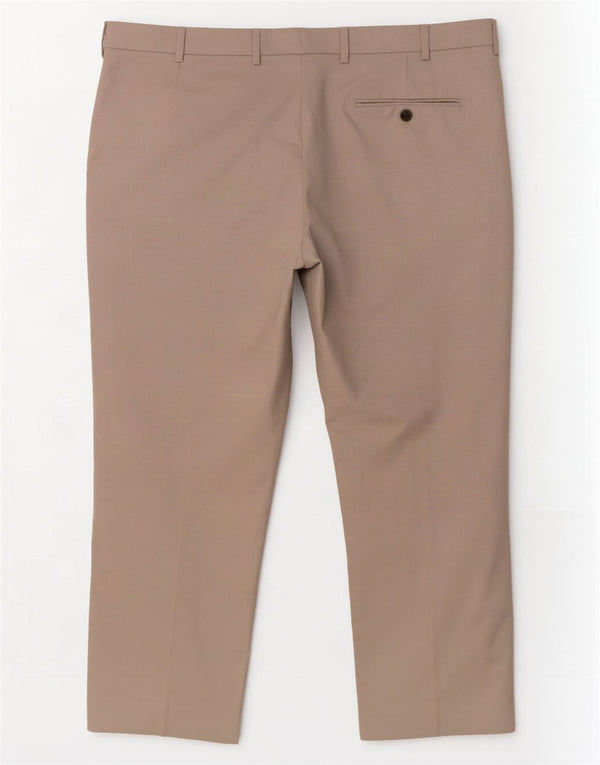 Marks & Spencer Pantaloni chino crop drept pentru bărbați, cu croială, L40 L25, gri