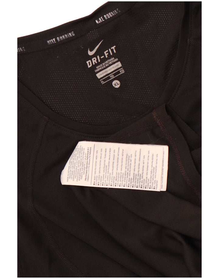 Tricou Nike pentru femei Dri Fit Top UK 18 XL Poliester negru