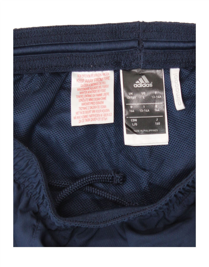 Pantaloni de trening Adidas Climacool pentru baieti 13-14 ani poliester bleumarin