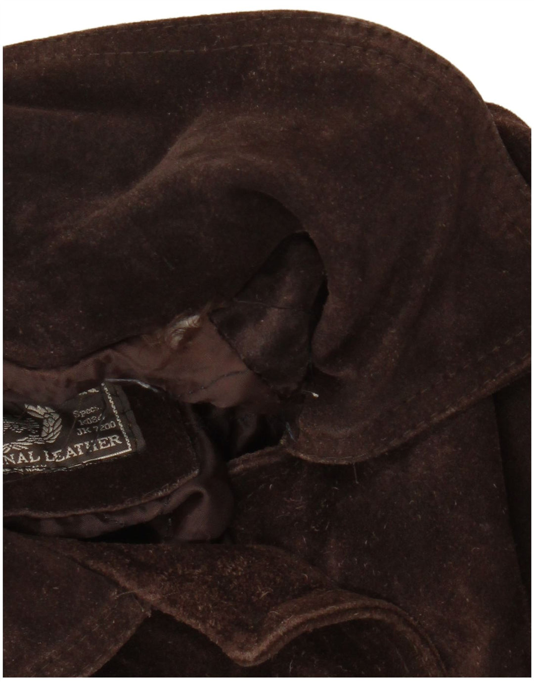 Pardesiu supradimensionat din piele intoarsa pentru femei Vintage UK 20 2XL maro
