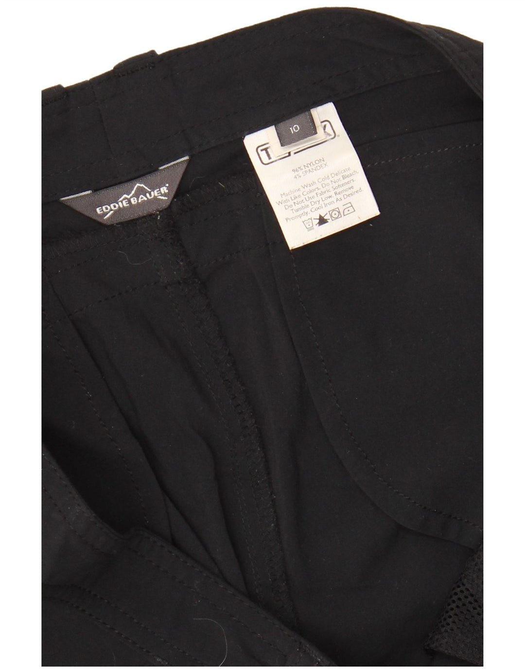 EDDIE BAUER Pantaloni capri drepti pentru femei US 10 Large W30 L21 Black