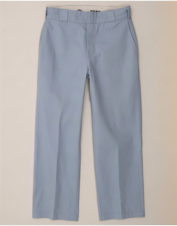 Pantaloni chino drepti pentru femei Dickies L26 L25 Poliester albastru