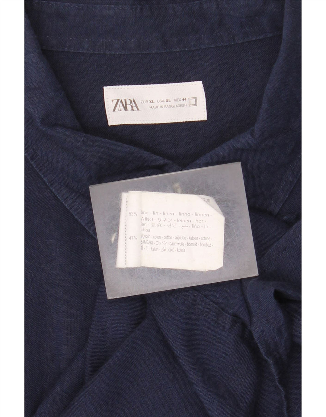 Cămașă pentru bărbați Zara XL Bleumarin In