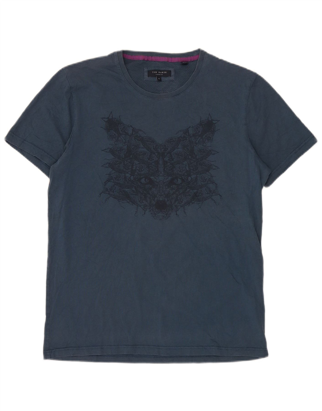 Tricou grafic pentru bărbați Ted Baker Mărimea 4 mare, bleumarin