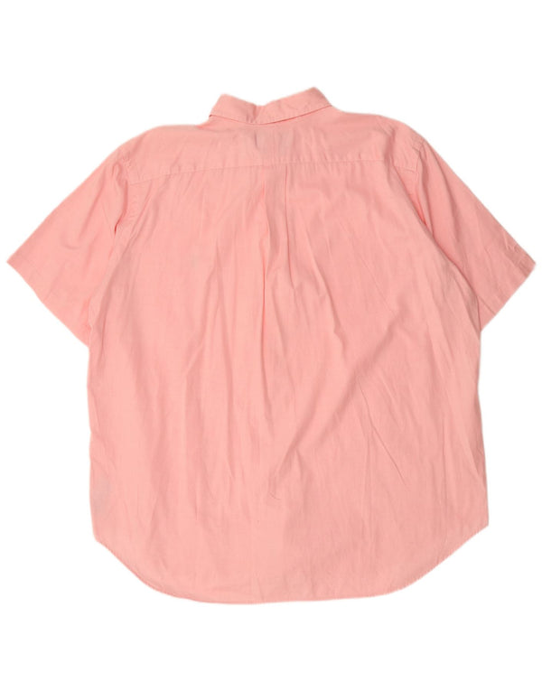 Cămașă mare cu mânecă scurtă Polo Ralph Lauren, cu potrivire clasică, XL, bumbac, roz