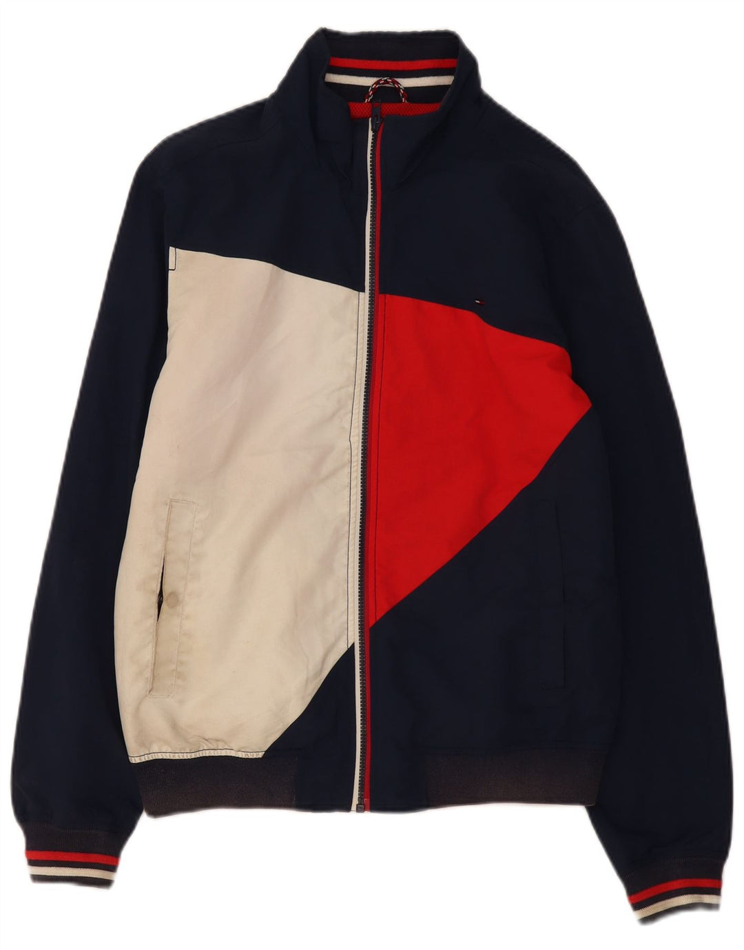 Jachetă de top pentru trening Tommy Hilfiger pentru bărbați, mijlociu, albastru bleumarin