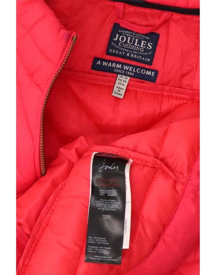 Gilet căptușit pentru femei Joules UK 10 Small Pink Poliamidă