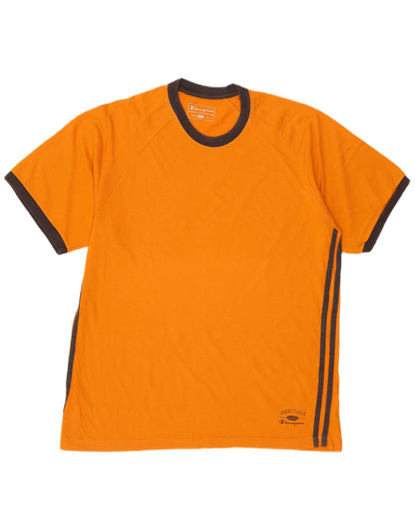 Tricou pentru bărbați CHAMPION Heritage Classics Top XL bumbac portocaliu