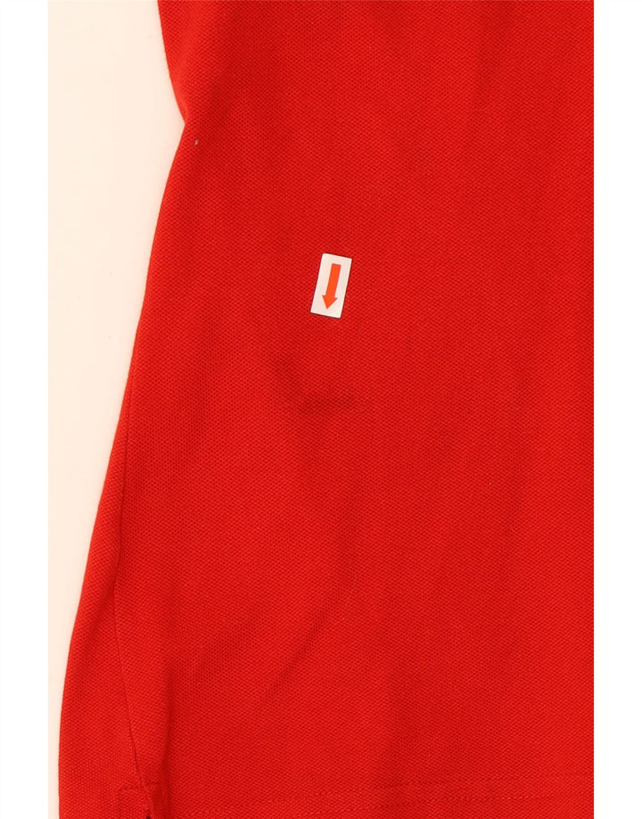 LACOSTE Womens Polo Shirt Size 42 Large Red Cotton Vintage Lacoste and Second-Hand Lacoste from Messina Hembry 