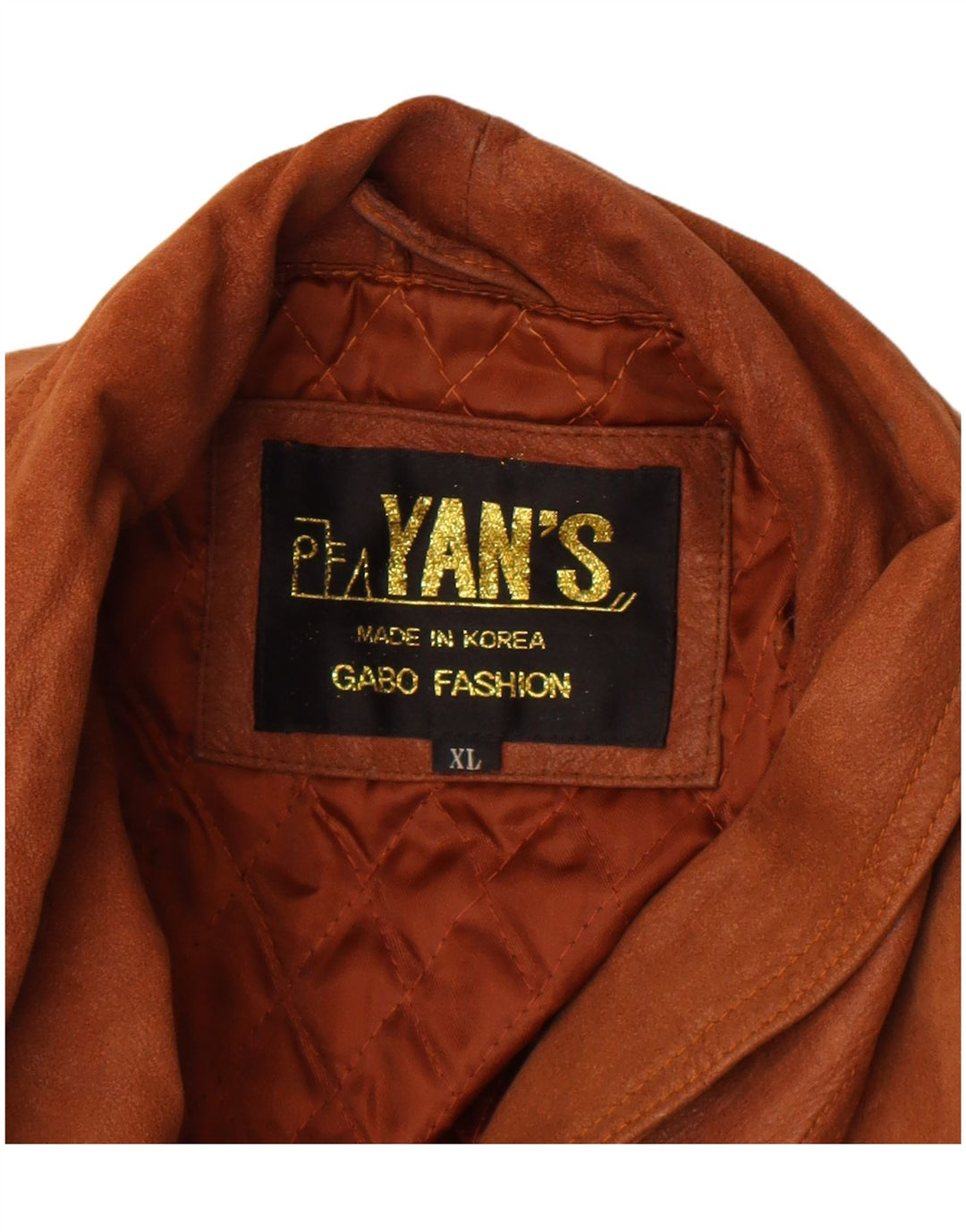 Jachetă de piele vintage pentru femei UK 18 XL maro