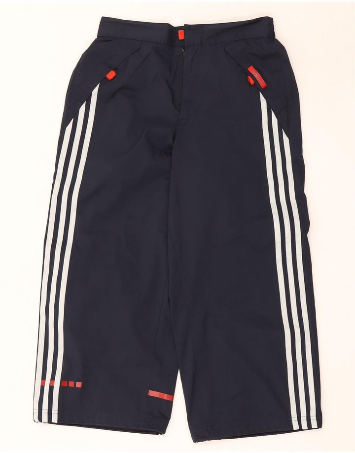Pantaloni de trening capri Adidas pentru bărbați, poliester mediu albastru