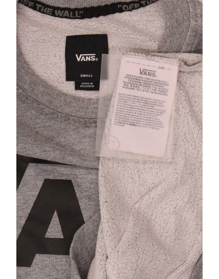 Hanorac grafic pentru bărbați Vans Jumper mic, gri, bumbac cu pete