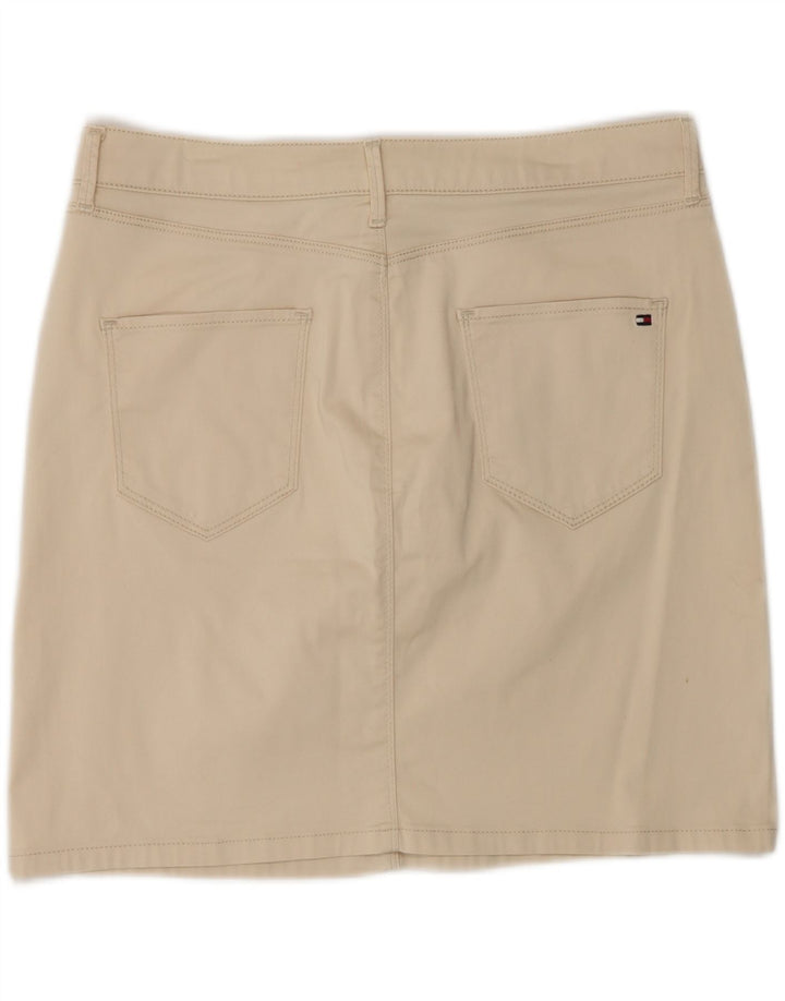 TOMMY HILFIGER Womens Mini Skirt US 8 Medium W30  Beige Cotton