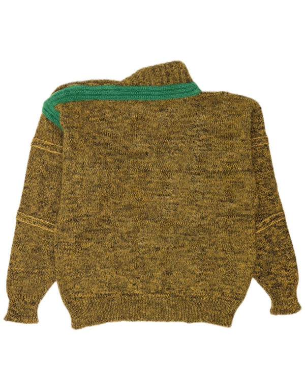 Bluster Pulover cu gât țestoasă pentru femei EU 46 XL Kaki Mohair pătat