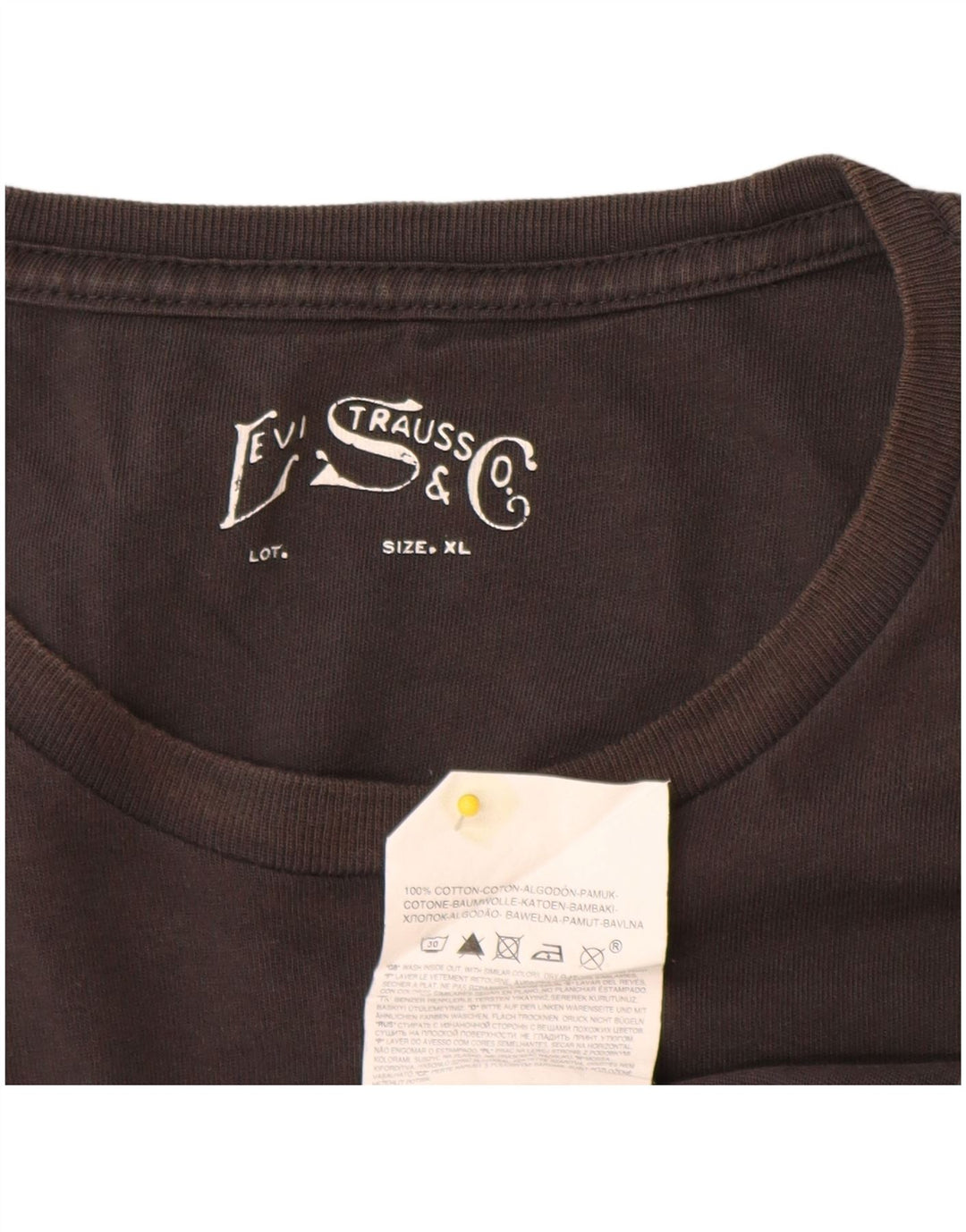 Tricou grafic pentru bărbați Levi's Top XL bumbac gri
