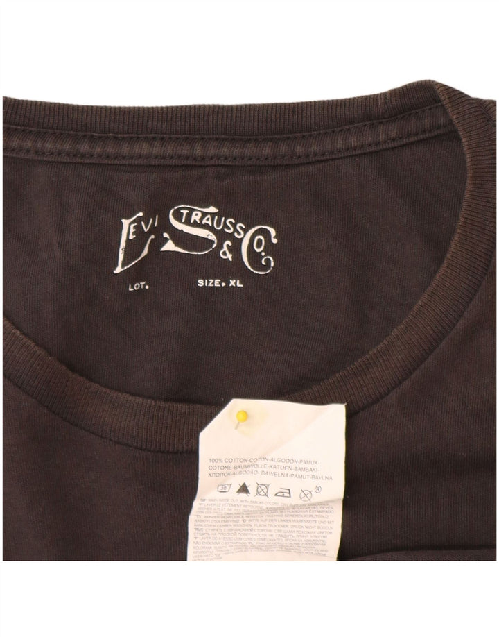 Tricou grafic pentru bărbați Levi's Top XL bumbac gri