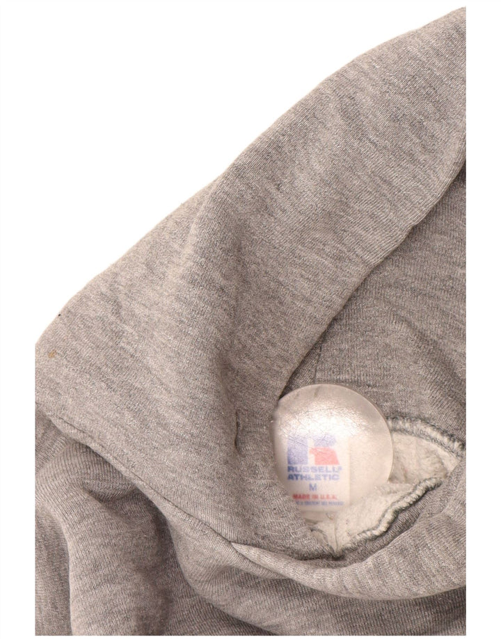 RUSSELL ATHLETIC Pulover cu capota cu grafic Hutch pentru băieți 13-14 ani, gri mediu