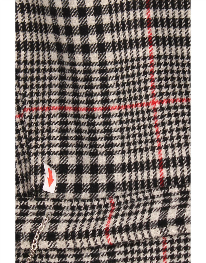 Trenci de damă vintage cu piept dublu IT 46 mare, gri, carouri