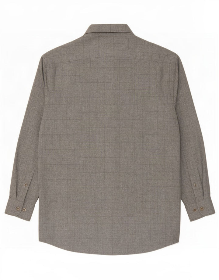 Cămașă înaltă Massimo Dutti pentru bărbați, mărimea 42, mare, gri din viscoză