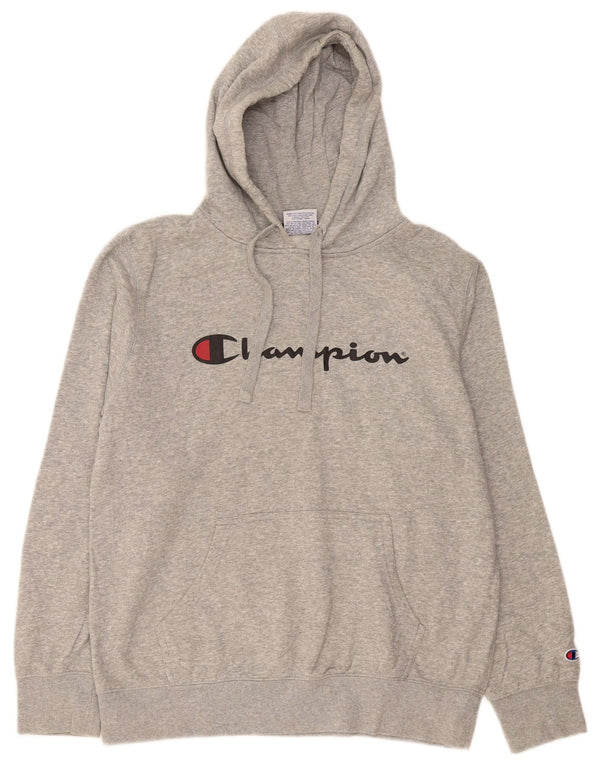 Pulover cu glugă cu grafic pentru bărbați Champion, XL, bumbac gri