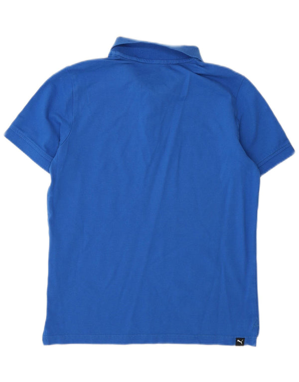 Tricou polo Puma pentru băieți 11-12 ani, albastru sport