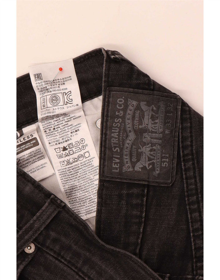 Blugi Levi's 511 Slim pentru bărbați W33 L28 bumbac gri