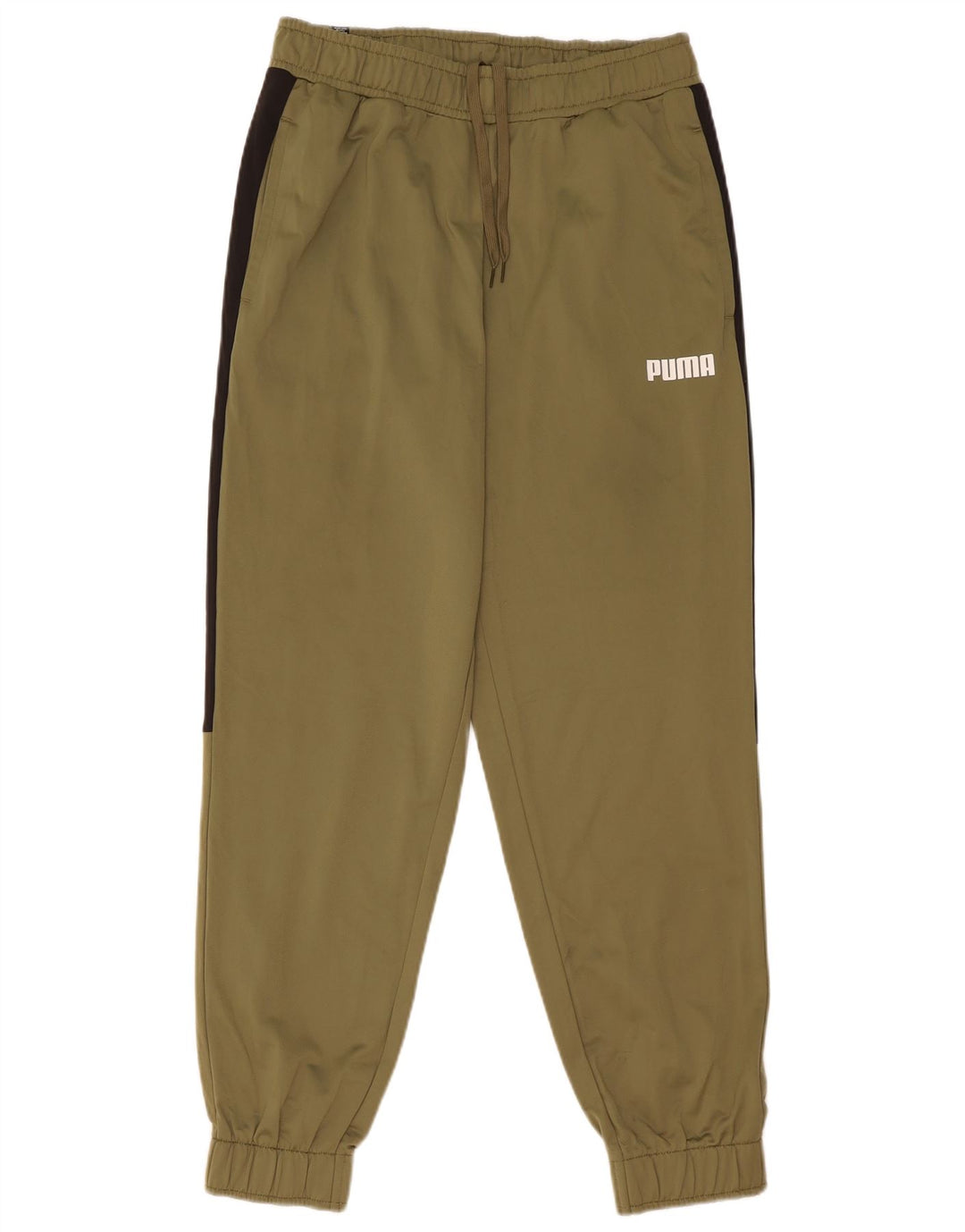 Pantaloni de trening pentru bărbați Puma Joggeri mari Kaki Poliester color bloc