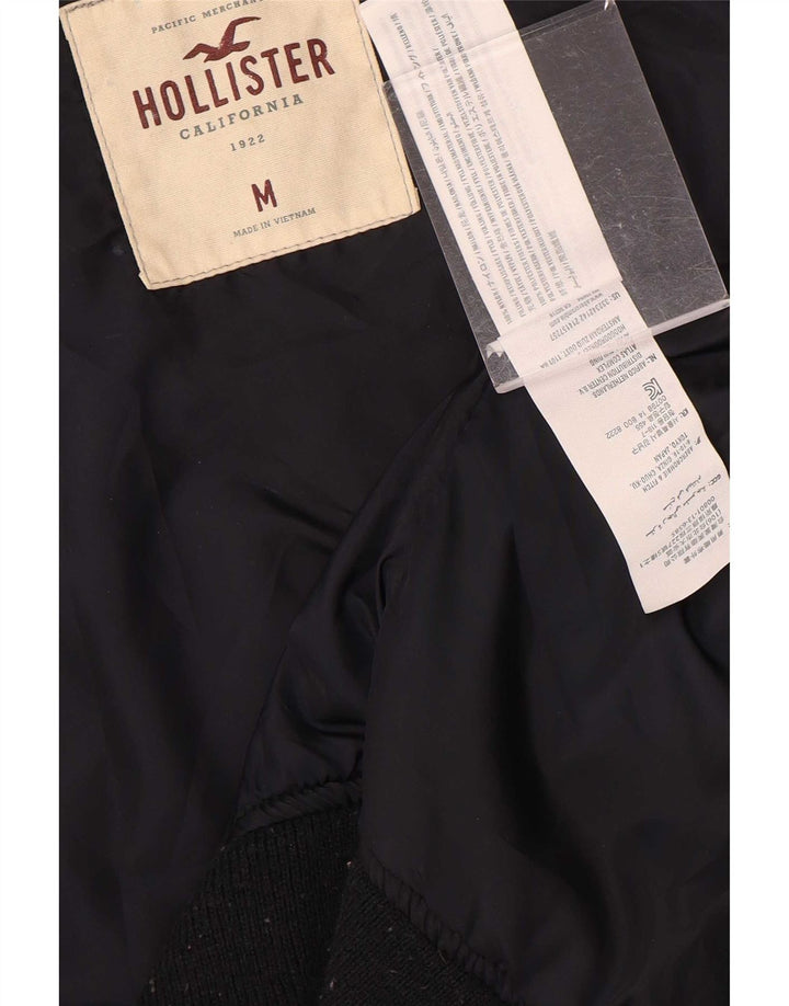 Hollister Bomber Jacket pentru bărbați UK 38 Medium Bleumarin Poliester