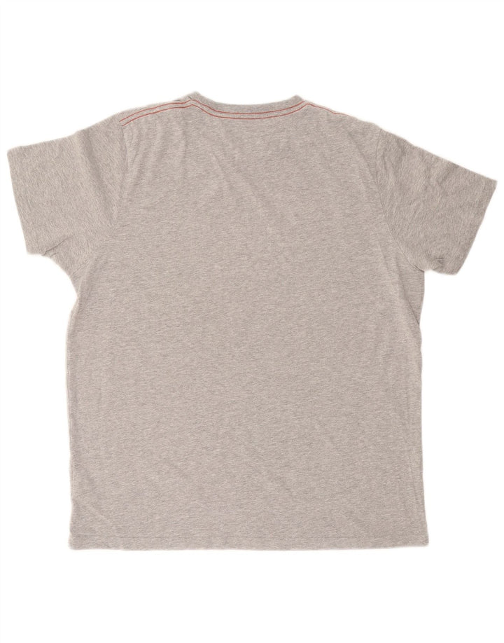 WEIRD FISH Tricou grafic pentru bărbați Top mare bumbac gri