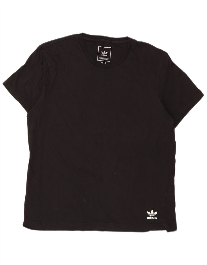 Tricou Bărbați Adidas Top Mediu Negru Bumbac