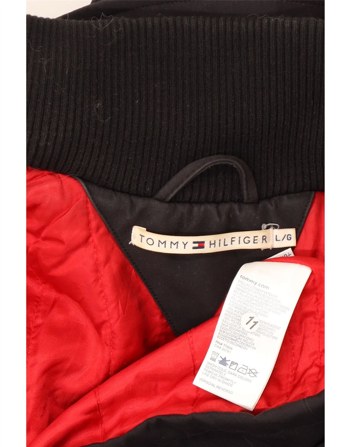 TOMMY HILFIGER Jachetă de vânt pentru femei UK 16 Poliester negru mare