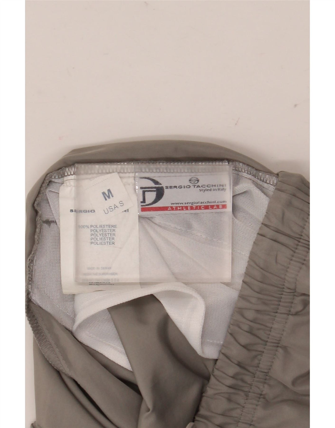Sergio Tacchini Pantaloni de trening Capri pentru bărbați, gri mediu, poliester