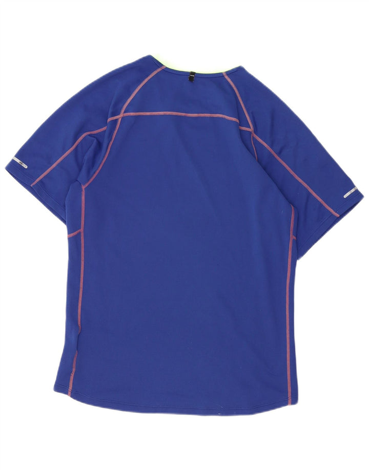 Tricou NIKE Dri Fit pentru bărbați Top mic, albastru, poliester