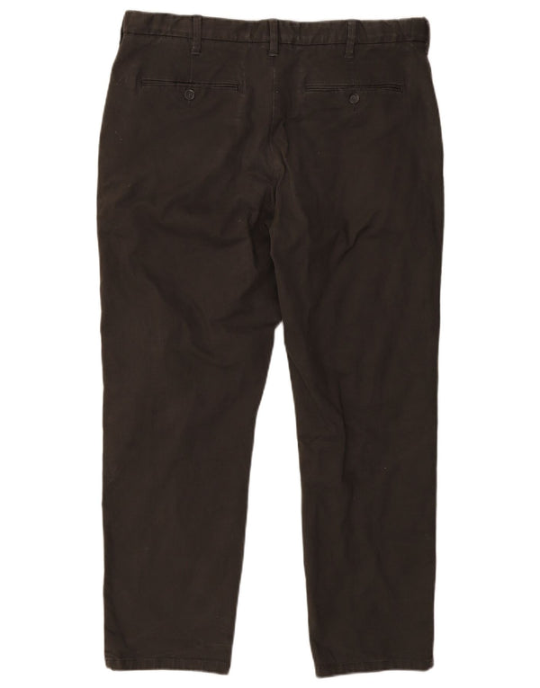 Pantaloni chino drepți pentru bărbați Marks & Spencer W38 L29 bumbac gri