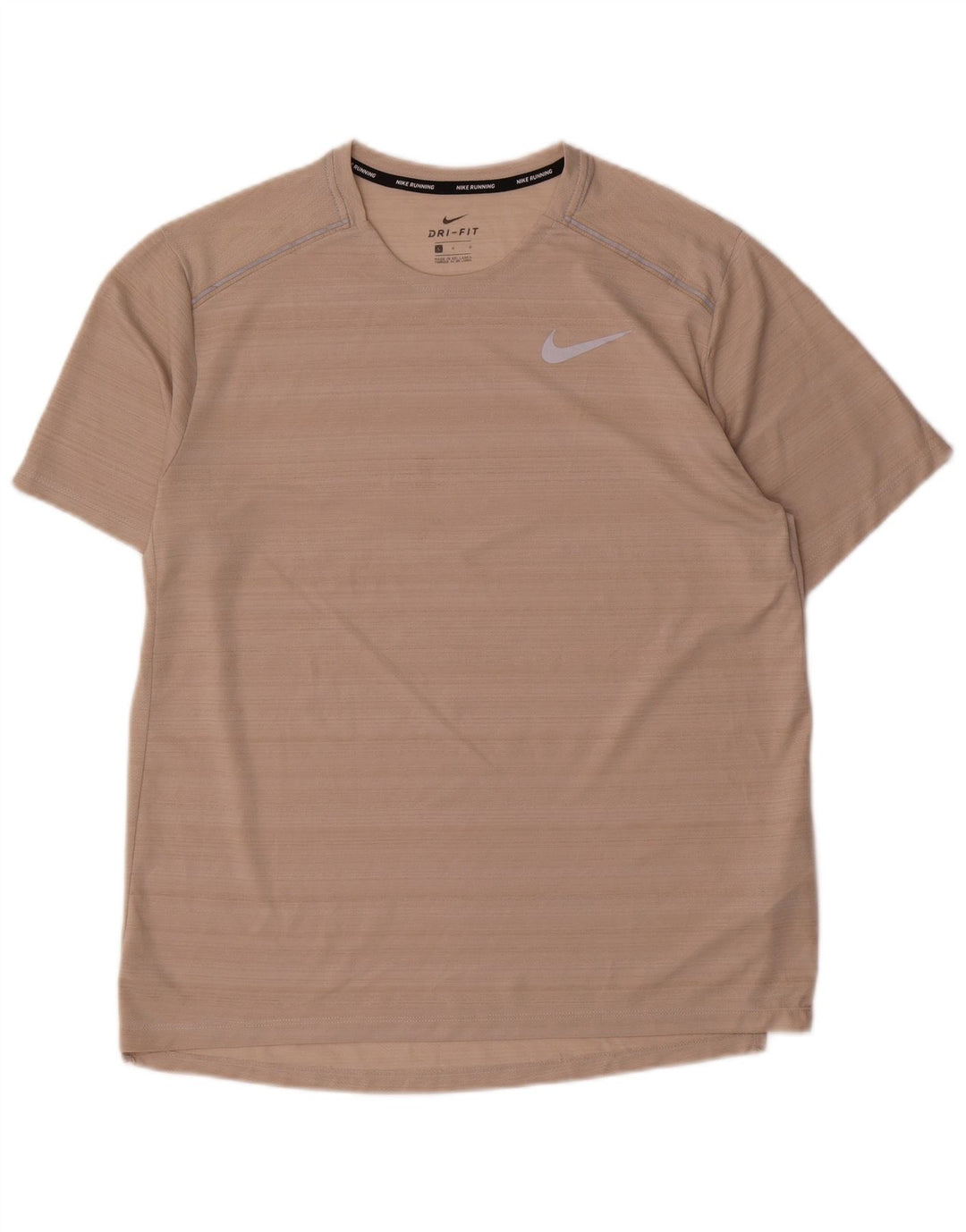 Tricou pentru bărbați Nike Dri Fit Top mare roz poliester cu dungi