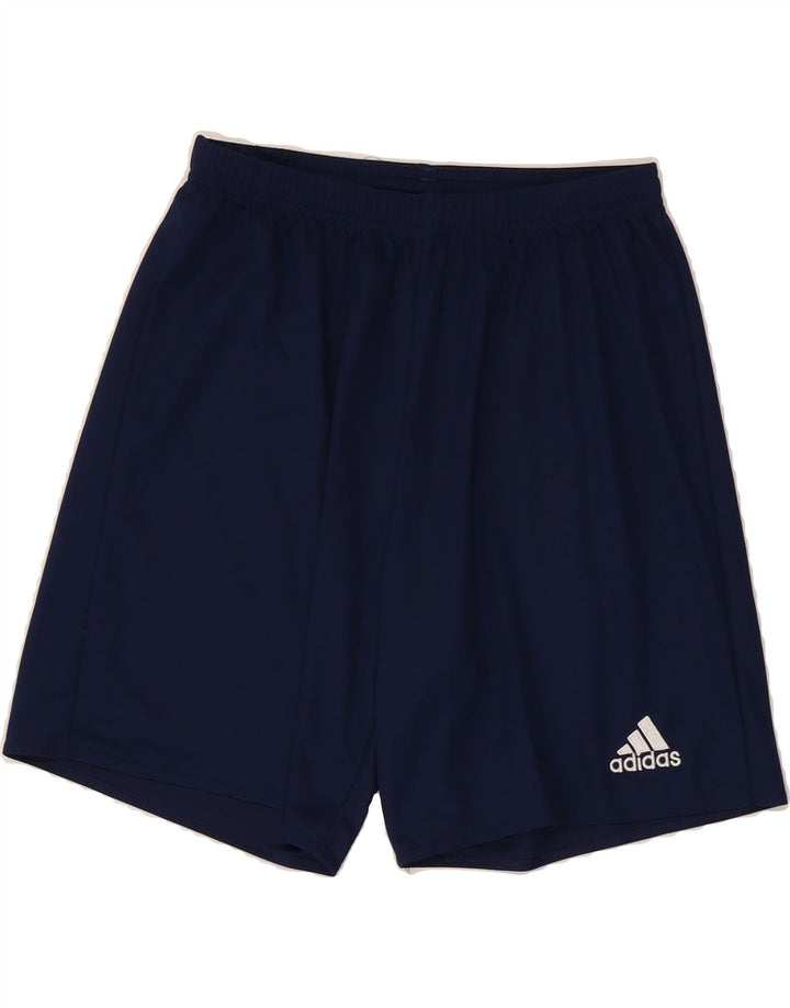 ADIDAS Mens Climalite Sport Shorts Medium  Navy Blue Polyester Vintage Adidas and Second-Hand Adidas from Messina Hembry 