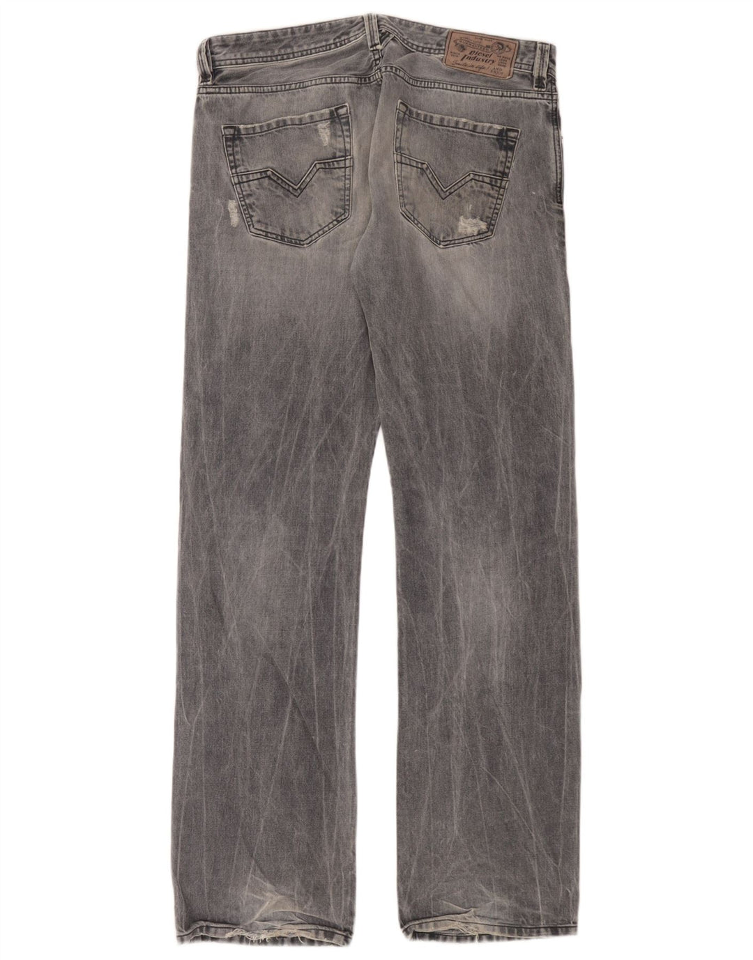 Blugi Distressed Cargo drepte pentru bărbați Diesel W32 L34 Bumbac albastru