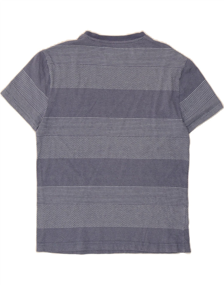 PENGUIN Mens T-Shirt Top Small Blue Striped Vintage Penguin and Second-Hand Penguin from Messina Hembry 