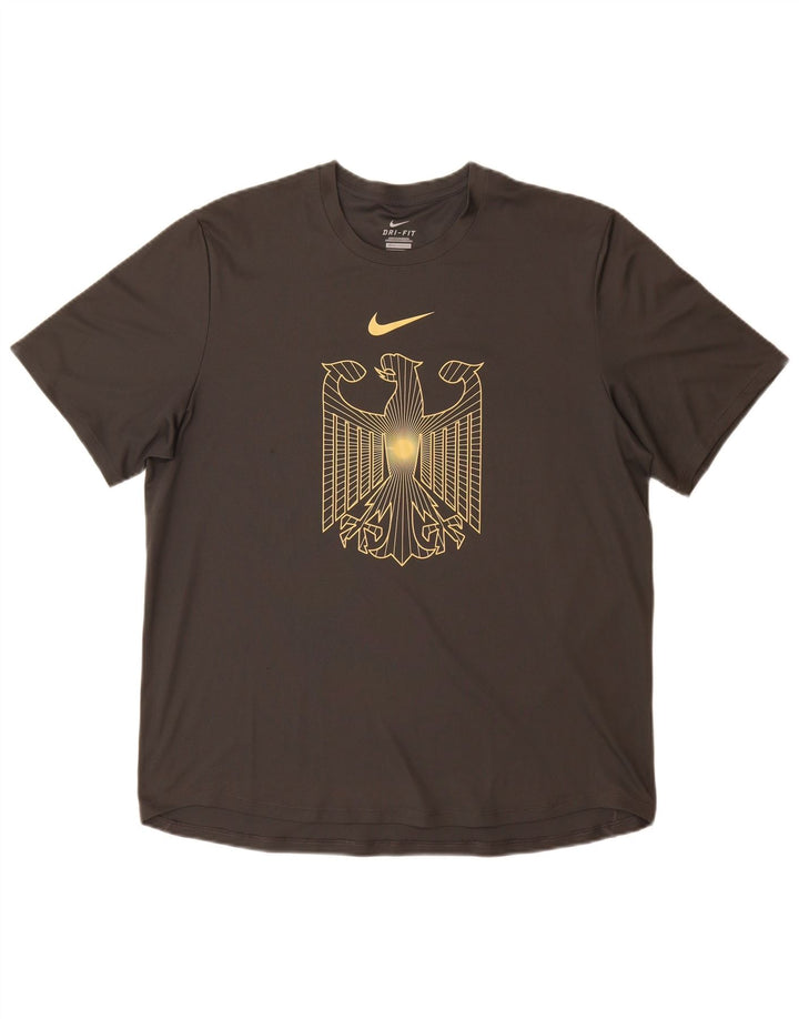 Tricou grafic Nike pentru bărbați Germania Top mare gri