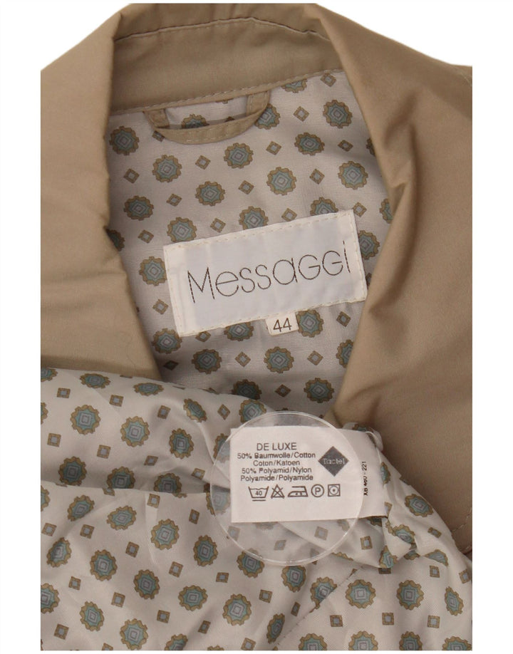 Pelernă de ploaie supradimensionată vintage pentru femei EU 44 XL bumbac bej