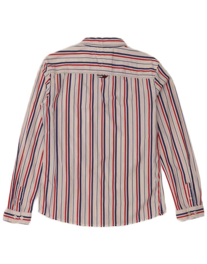 Cămașă TOMMY HILFIGER Băieți 13-14 Ani Bumbac Pinstripe Alb