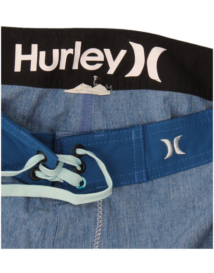 Pantaloni scurți de înot Harley pentru bărbați, albastru mediu, color block
