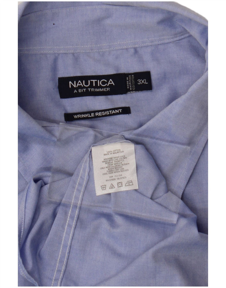 NAUTICA Mens Shirt 3XL Blue Cotton