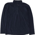 RUSSELL ATHLETIC Mens Zip Neck Fleece Jumper XL Navy Blue Polyester Vintage Russell Athletic and Second-Hand Russell Athletic from Messina Hembry 