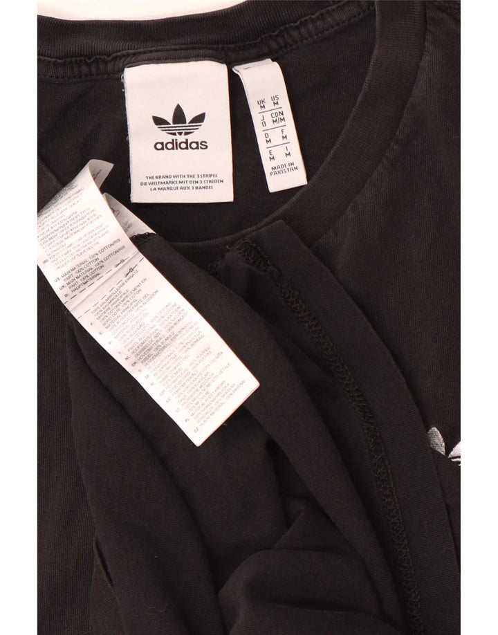Tricou Bărbați Adidas Top Mediu Negru Bumbac